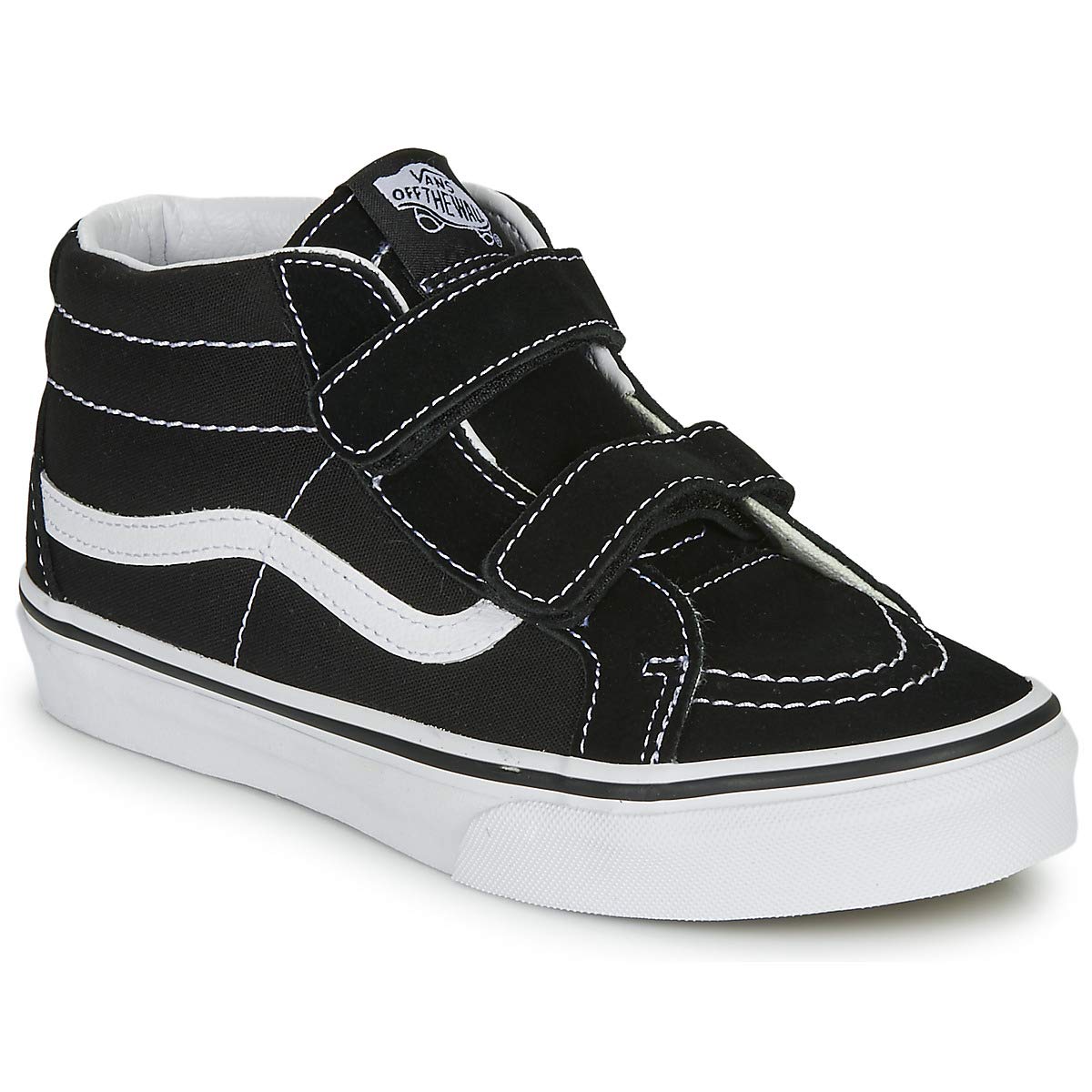Vans Kids SK8-Mid Reissue V (Big Kid) Black White Size 5 Big Kid