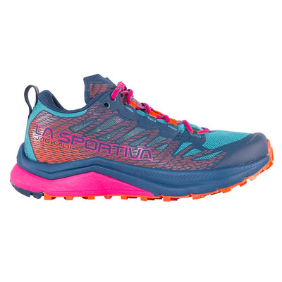 La Sportiva Womens Jackal II Trail Running Shoe, Storm Blue/Lagoon, 6