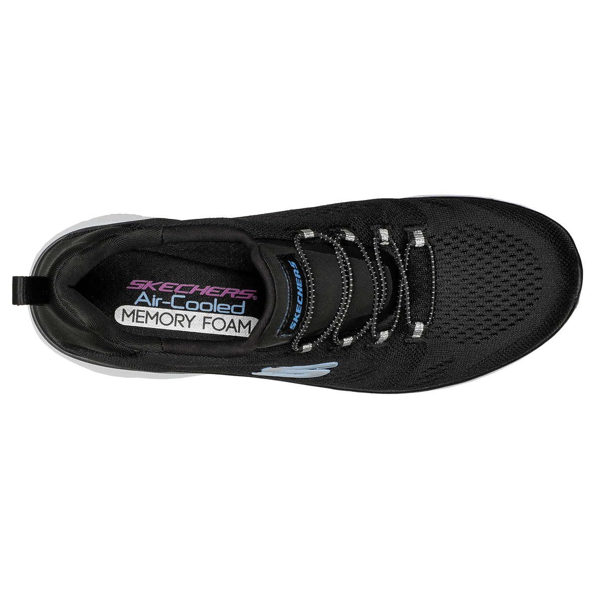 Skechers Ladies' Summit Slip-On Bungee Sneaker, Black, Size 6.5 M