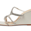 Schutz Women's Lauryn Wedge Sandal, Cristal/Pearl, 9