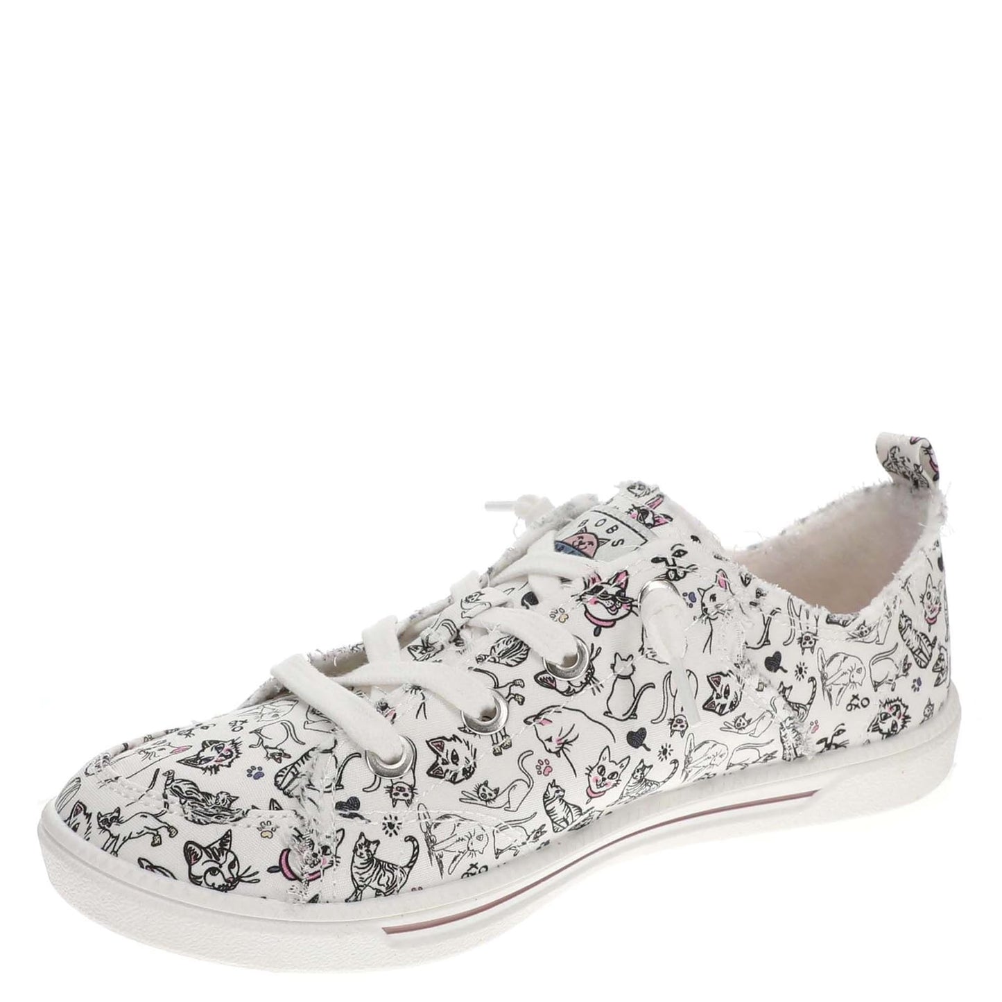Skechers BOBS from B Cute 2.0-Glam Kitty Women's Slip On, 9 B(M) US, White-Multi