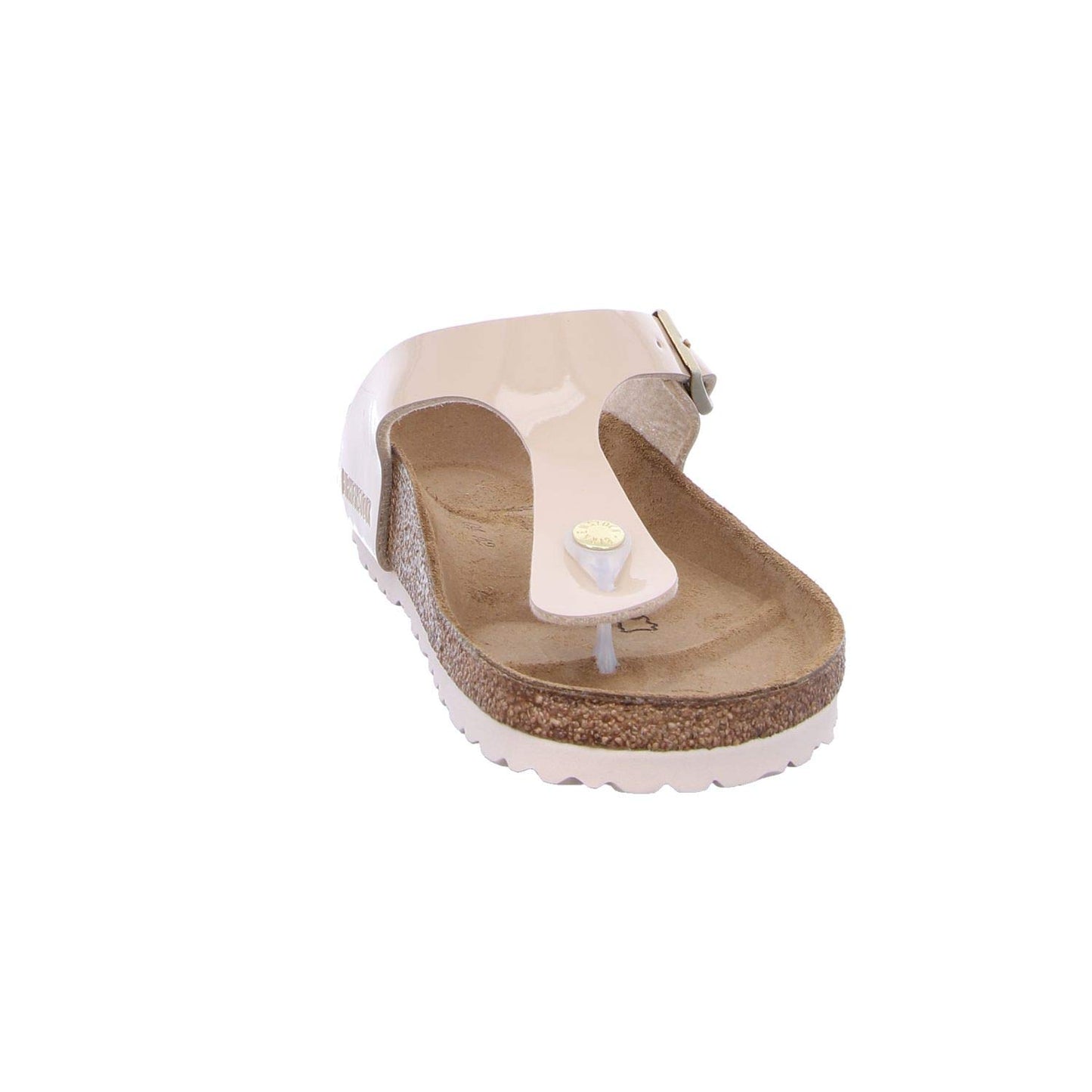 Birkenstock Women's Gizeh Patent Sandal, Sand, 8-8.5