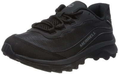 Merrell Boy's Moab Speed Low Waterproof (Toddler/Little Kid/Big Kid) Triple Black 6.5 Big Kid M