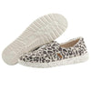 Hey Dude Women's Misty Woven Cheetah Grey Size 7 | Women’s Loafers | Women’s Slip On Shoes | Comfortable & Light-Weight