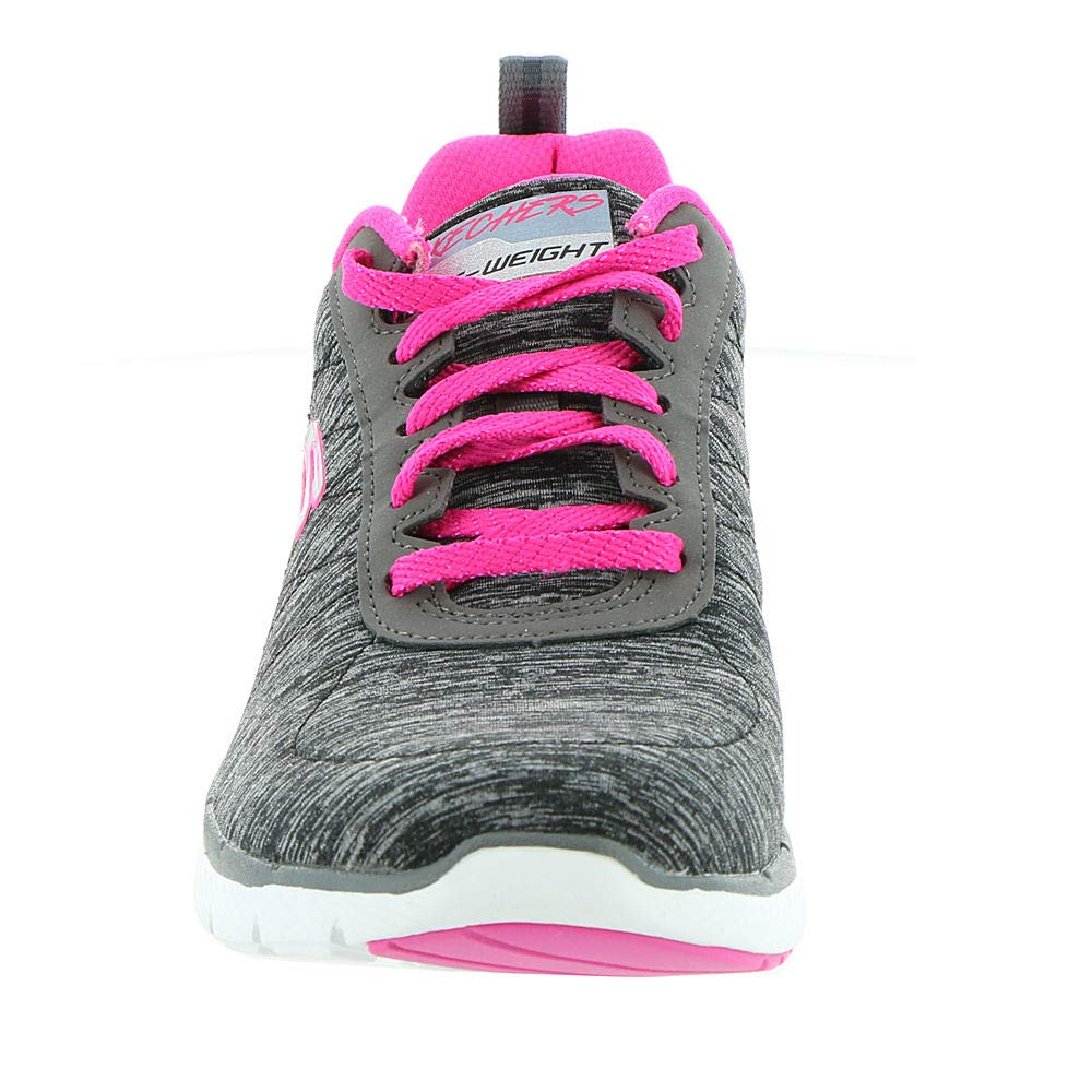 Skechers Women's Flex Appeal 3.0, BKHP, 7.5