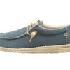 Hey Dude Men's Wally Braided Navy Size 10 | Men’s Loafers | Men’s Slip On Shoes | Comfortable & Light-Weight