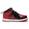 Jordan Baby Boy's 1 Mid SS (Infant/Toddler) Black/Gym Red/White 10 Toddler M