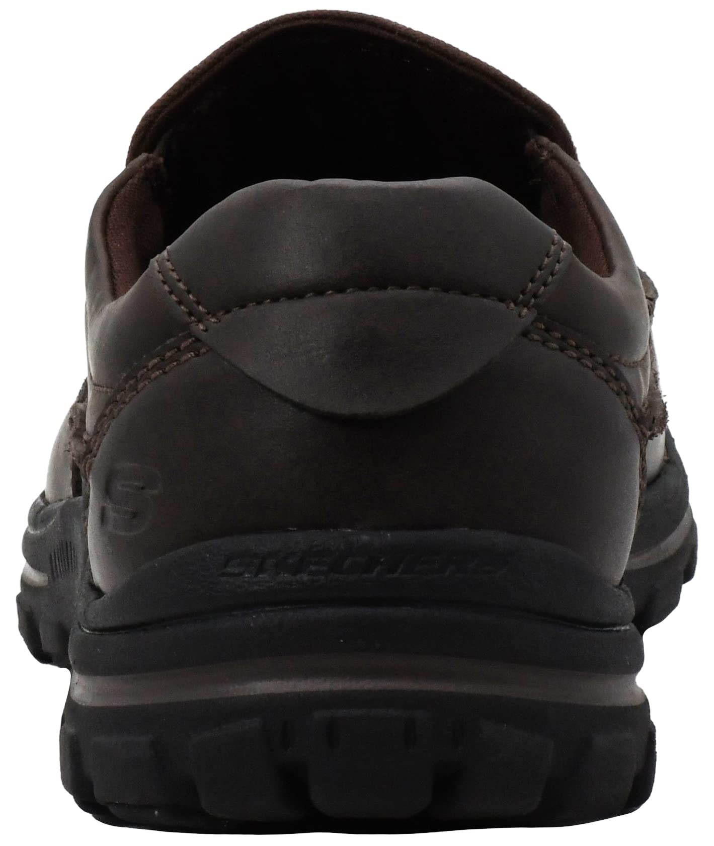 Skechers Men's Braver- Rayland Slip-On Loafer, Dark Brown, 9.5 M US