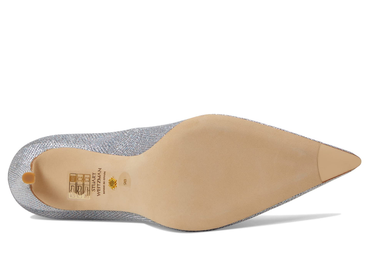 Stuart Weitzman Stuart 100 Pump Silver 9.5 B