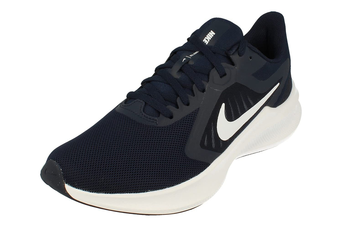 Nike Downshifter 10 Mens Running Trainers CI9981 Sneakers Shoes (UK 9.5 US 10.5 EU 44.5, Obsidian White 402)