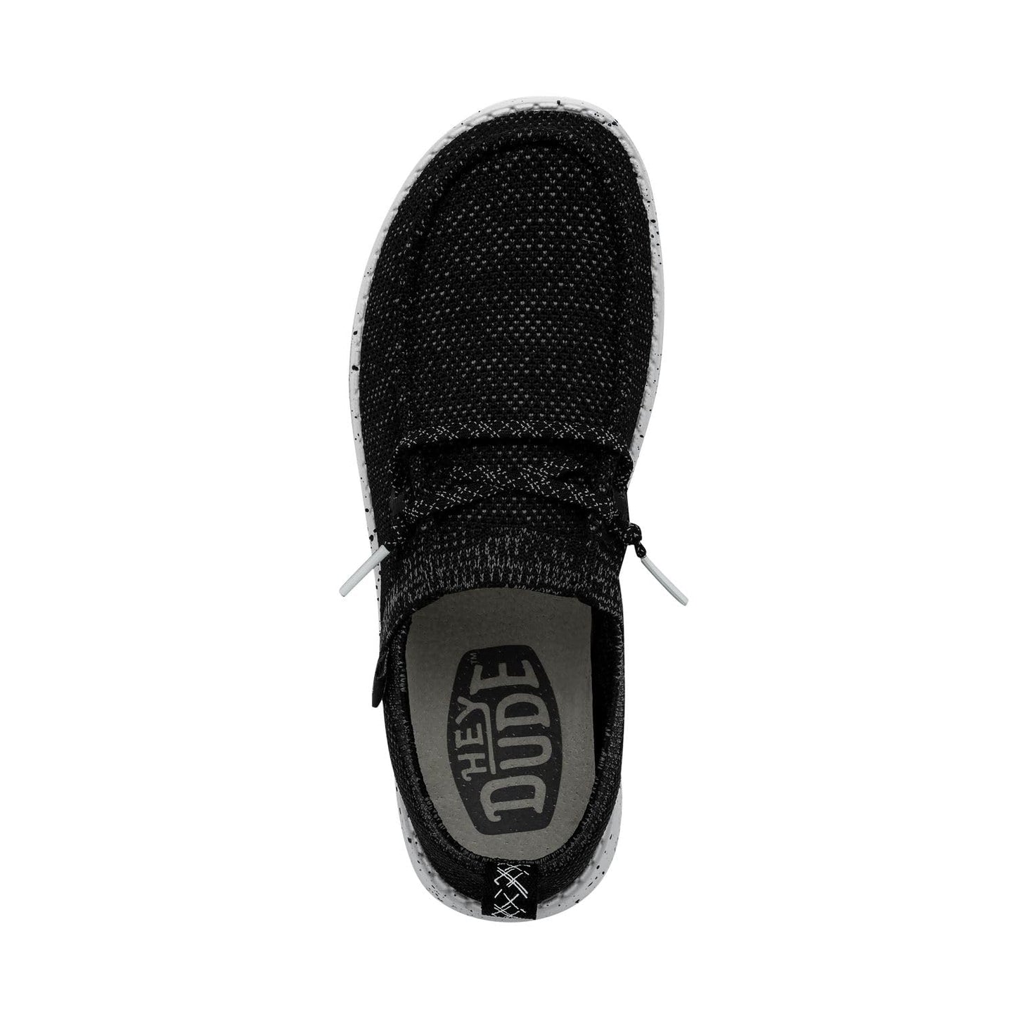 HEYDUDE Women's Wendy Halo Black Size 5 | Women's Shoes | Women's Slip On Shoes | Comfortable & Light-Weight