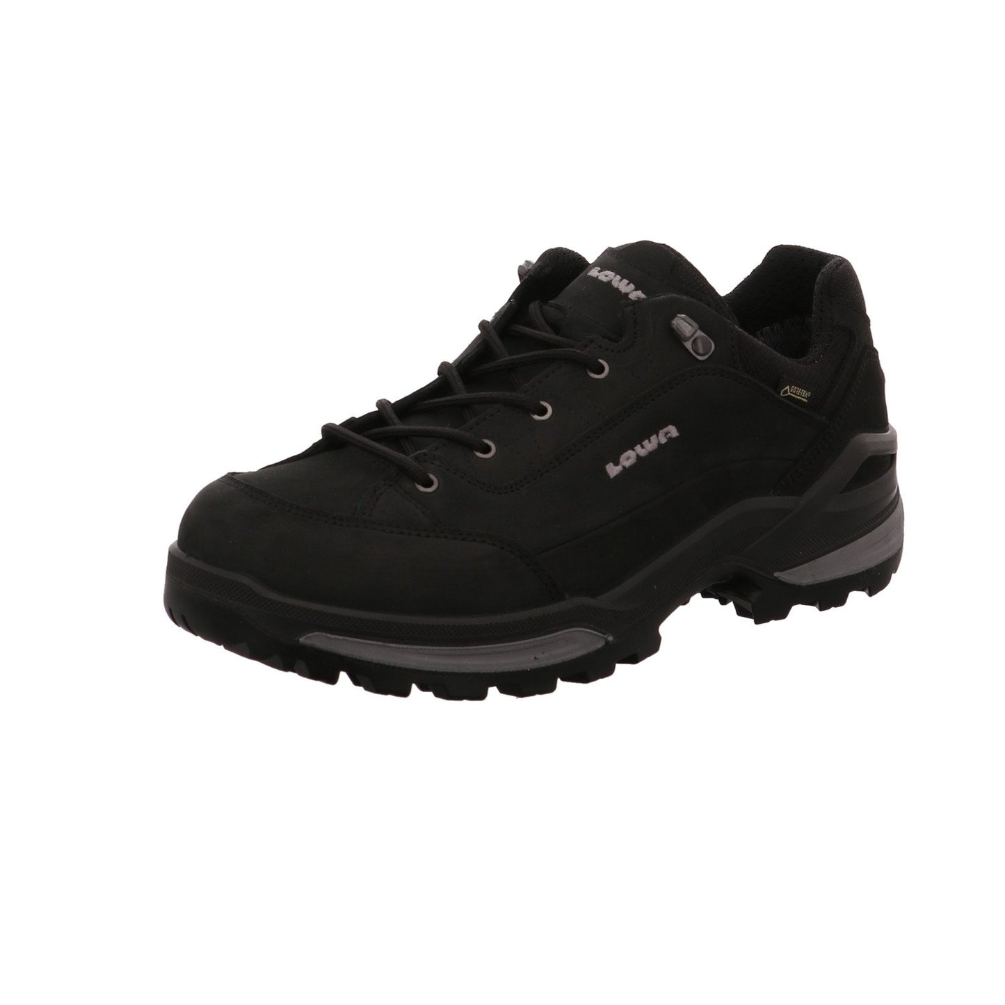 Lowa Mens Renegade GTX Lo Nubuck Leather Black Graphite Shoes 11 US