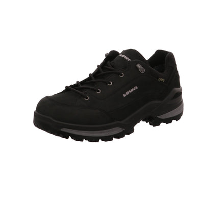 Lowa Mens Renegade GTX Lo Nubuck Leather Black Graphite Shoes 9.5 US