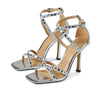 Michael Kors Celia Strappy Sandal Silver 8 M