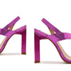 SCHUTZ Womens Kelly Leather Slingback Heels Pink 8 Medium (B,M)