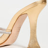 SCHUTZ Women's Aileen Heels, Transparente/Cristal, Gold, Clear, 7 Medium US