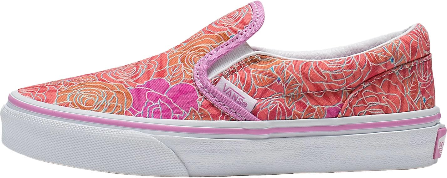 Vans - Kids Classic Slip-On Shoes, Color Rose Camo Pink Floral, Size: 1 M US Little Kid