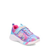 Skechers Kids Girls Dreamy Lites-Swirly Sweets Sneaker, Blue/Multi, 3 Little Kid