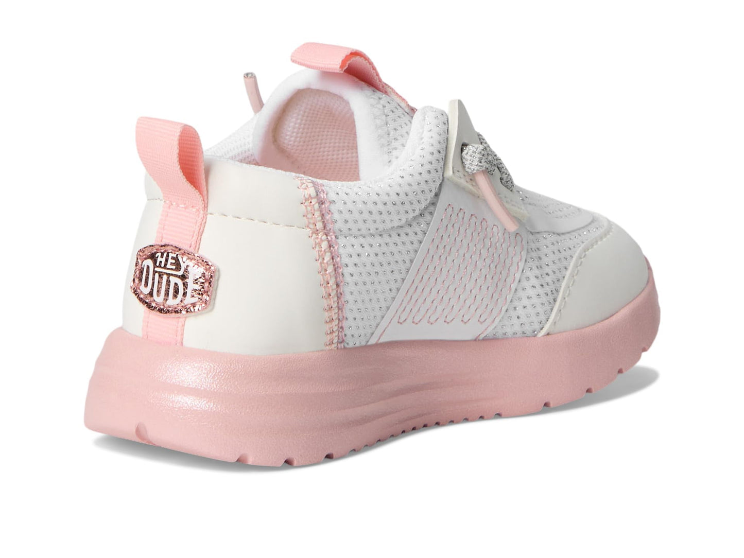 HEYDUDE Kids Womens Sirocco Play Pearl Ombre (Toddler) White/Pink 6 Toddler M