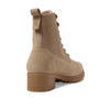 COLE HAAN WOMENS CAMEA WP COMBAT BOOT II, DARK LATTE WATERPROOF SUEDE, 10 C US