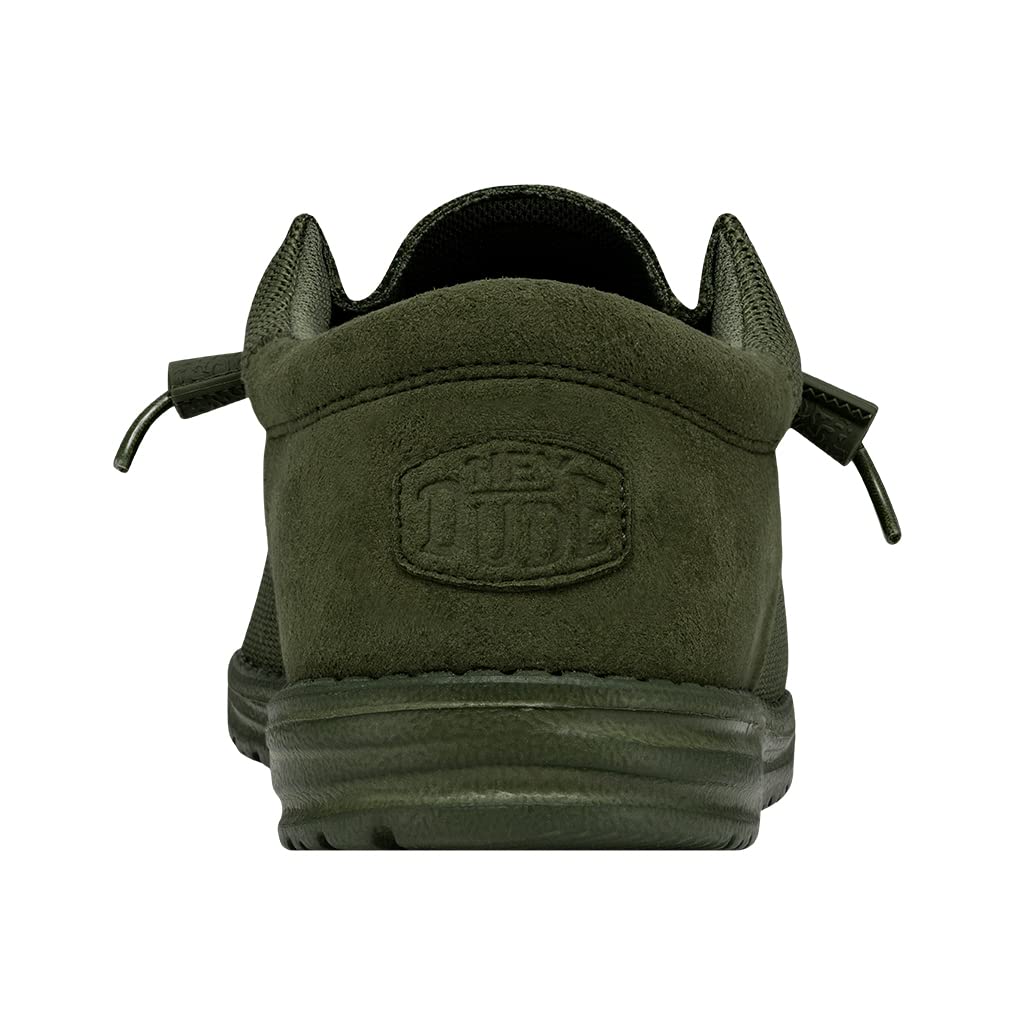 HEYDUDE Men's Wally Funk Mono | Men's Shoes | Men Slip-on Loafers | Comfortable & Light-Weight Forest