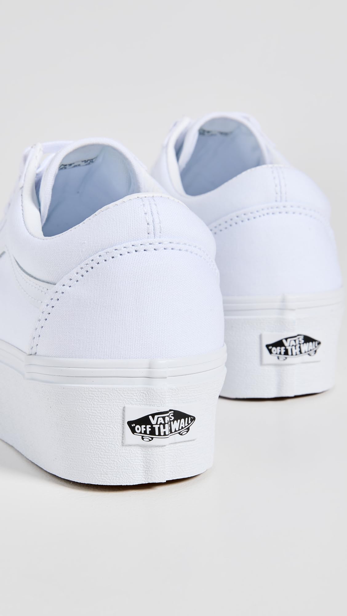 Vans UA Old Skool Stackform Sneakers, True White, 8 US Women/6.5 US Men