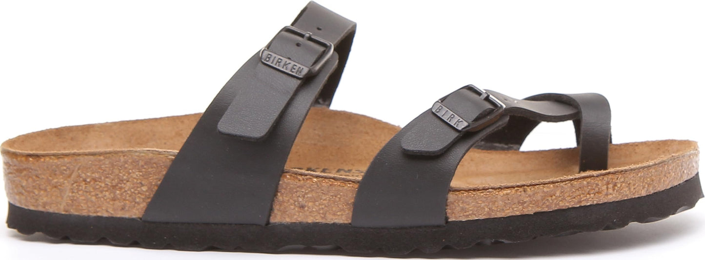 Birkenstock Original Mayari Birko Flor Narrow Width, Black 36 (étroit)