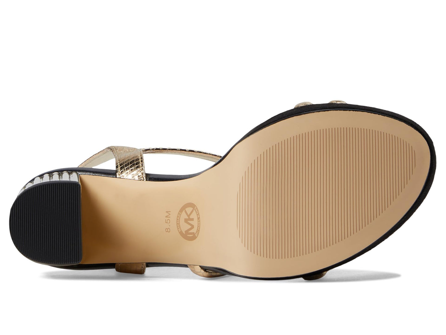 Michael Kors Porter Strappy Platform Pale Gold 8 M