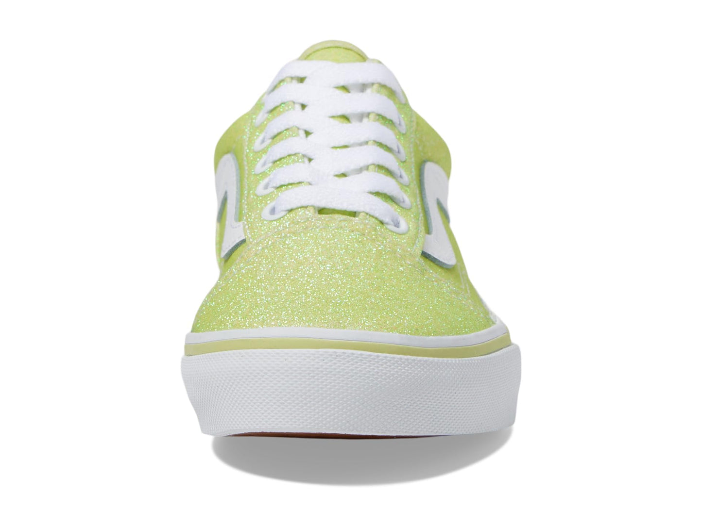 Vans Men's Kid Old Skool™ (Little Kid), Glitter Lime Sherbet, 2 Medium