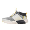 HEYDUDE Men's Sirocco M Mid Trail Heather Grey/Yellow Size 7 | Men's Shoes | Men Slip-on Sneakers | Comfortable & Light-Weight