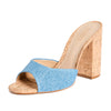 SCHUTZ Women's Kaycee Heels, Washed Denim Blue, 10 Medium US