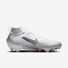 Nike Vapor Pro 1 Football Cleats (FB3298-100, White/Black/Summit White/Metallic Silver) Size 5.5