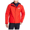 Helly Hansen Men's Seven J Waterproof Windproof Breathable Rain Jacket, 222 Alert Red, Small