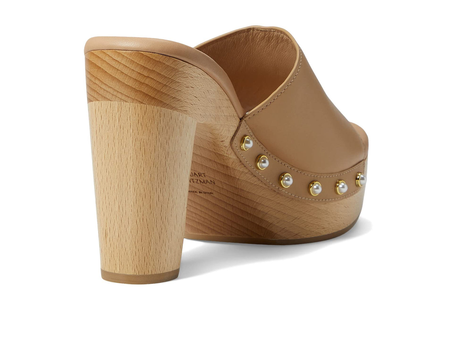 Stuart Weitzman Pearl Clog 85 Sandal Adobe 7 B