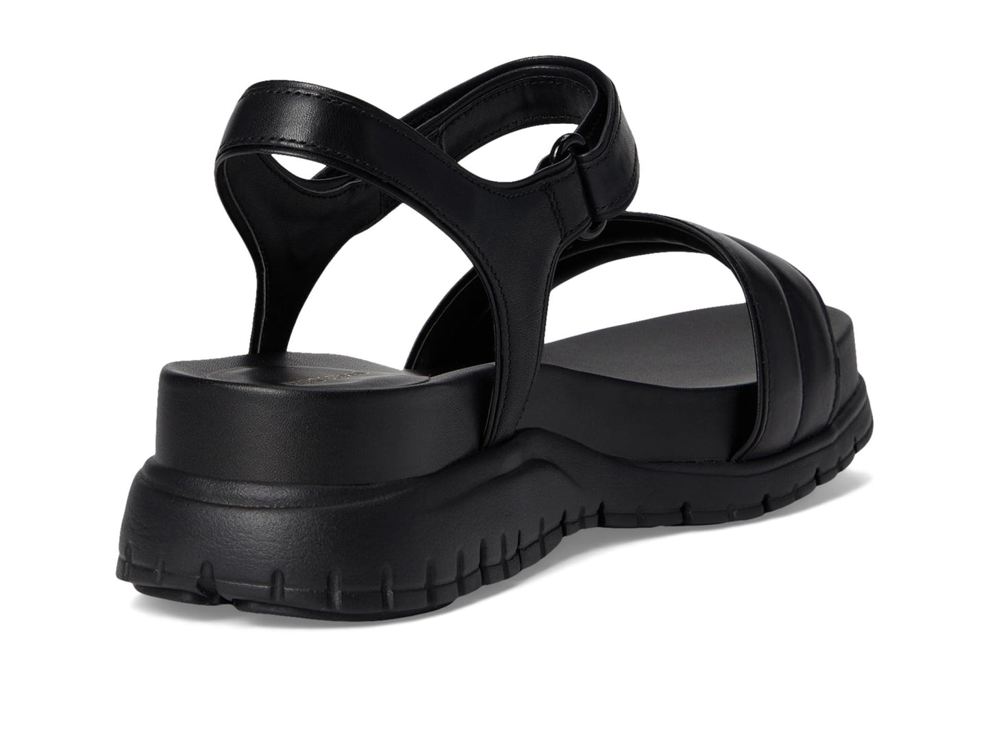 Cole Haan Women's Zerogrand Ankle Strap Sandals, Black/Black, 7-C US