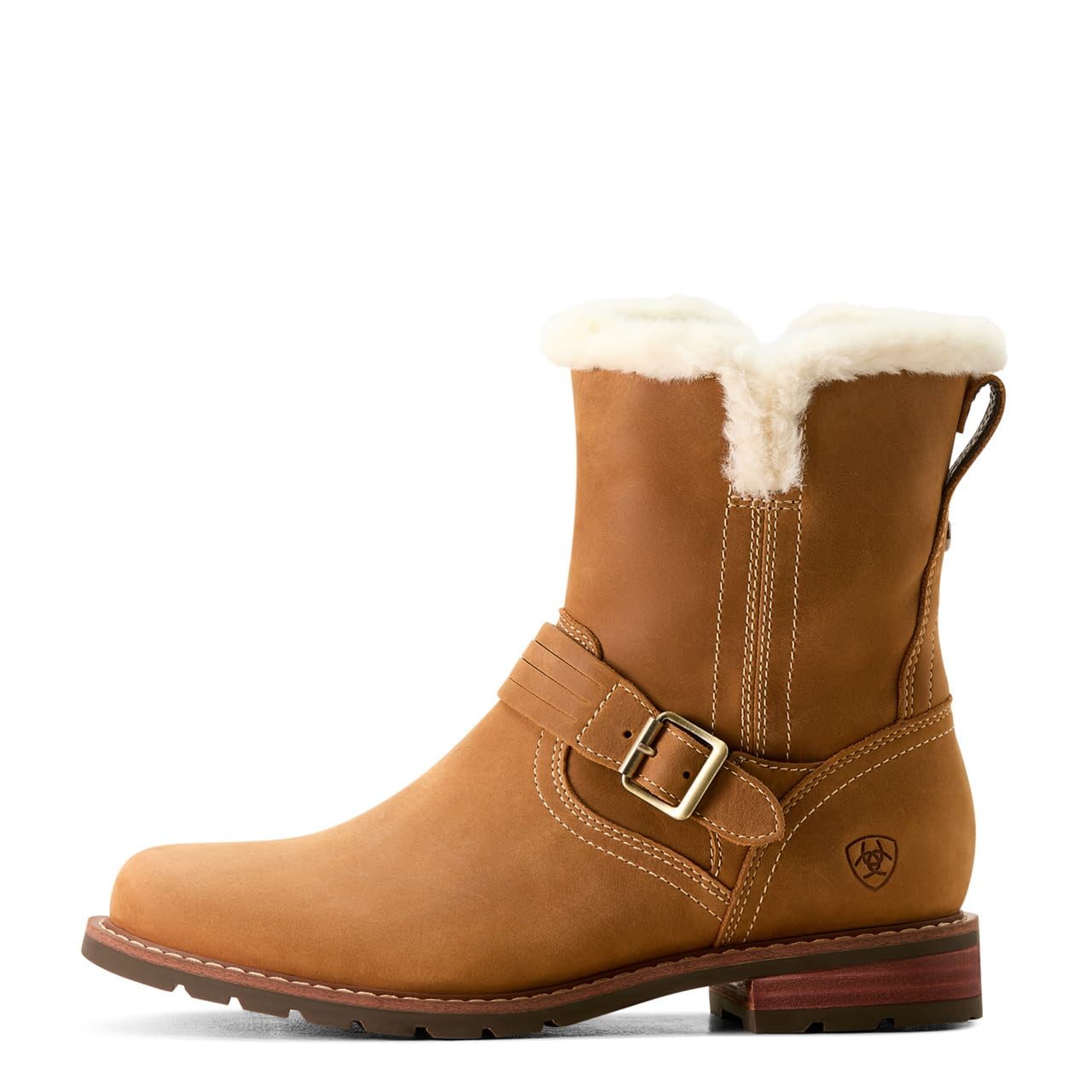 ARIAT Women's Savannah Sherpa Waterproof Boot, Carmel Tan, 8
