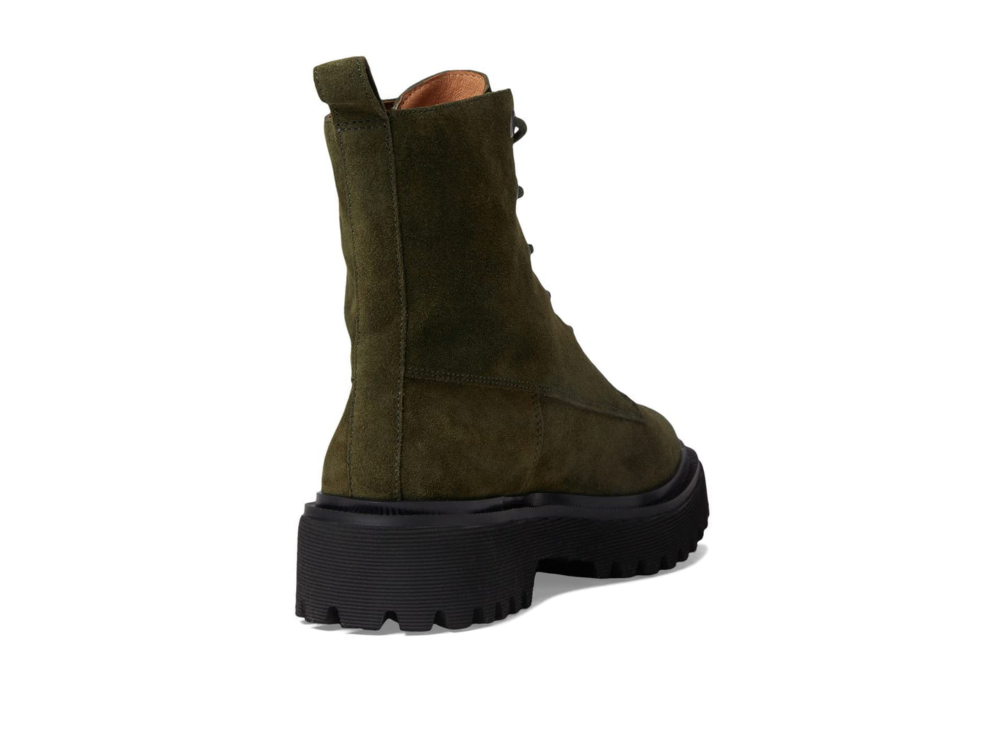 Madewell Cambrie Lace-Up Boot-Suede Cargo Green 7 M
