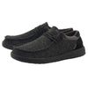 Hey Dude Men's Paul Sox Total Black Size 12 | Men’s Shoes | Men's Lace Up Loafers | Comfortable & Light-Weight
