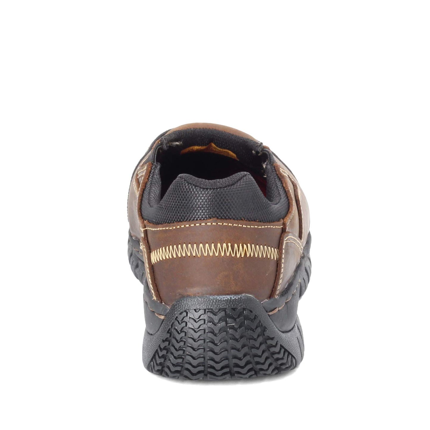 Skechers for Work Men's Hartan Slip-On Shoe, Dark Brown, 7.5 M US