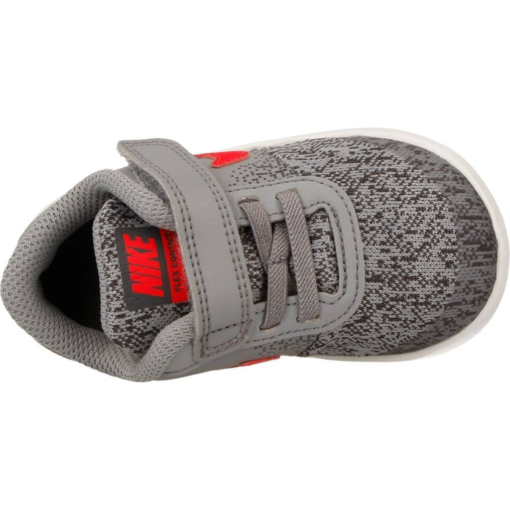 Nike Flex Contact(TDV) (Cool Grey/University Red-anthracite, 8 Toddler)