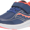 Saucony Kinvara 13 JR Running Shoe, Saphire/RED, 6 Wide US Unisex Little_Kid