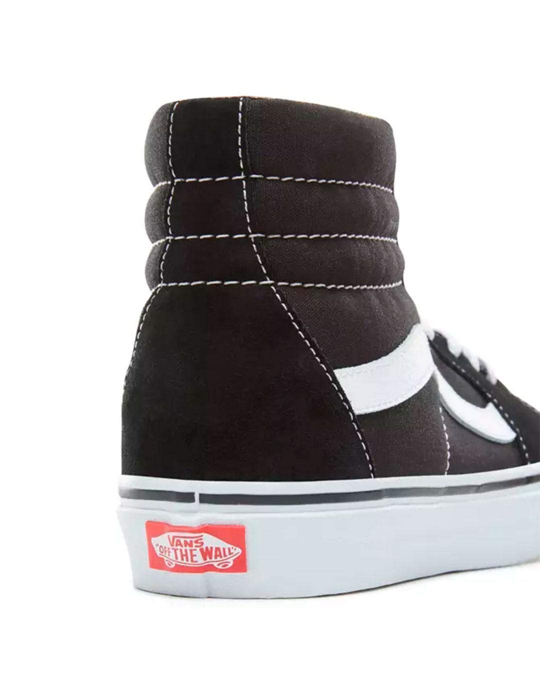 Vans Unisex Hi-Top Trainers Sneaker, Black Black White, 10 US Women