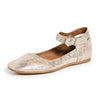 Free People Women's Mystic Mary Jane Flats, Champagne, 8.5 Medium US