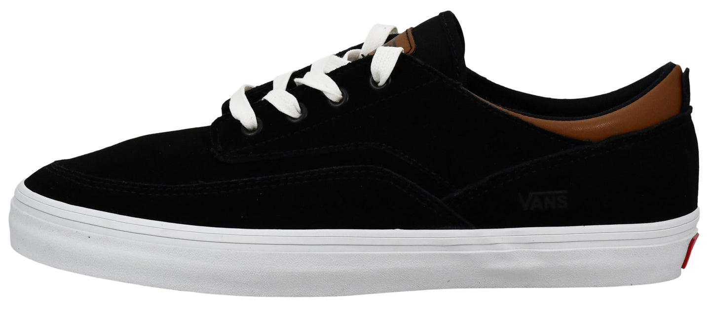 Vans Men's Emmerson Deluxe Sneaker, Suede Black/Brown, 11.5 M US