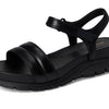 Cole Haan Women's Zerogrand Ankle Strap Sandals, Black/Black, 7-C US