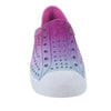 Skechers Kids Girls Guzman Steps - Glitterland Sneaker, Light Blue/Pink, 11