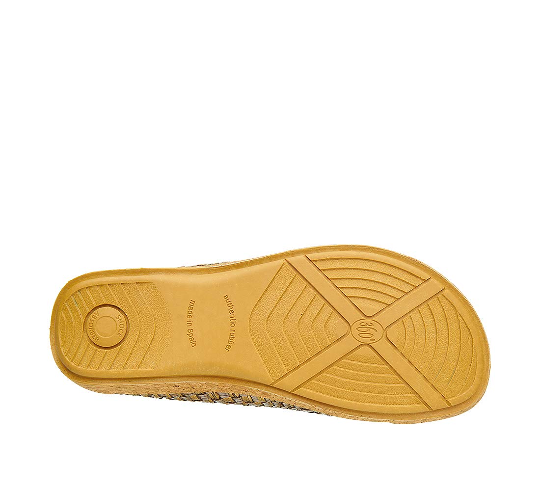 Taos Footwear Women's Primavera Dark Taupe/Bronze Clog 5-5.5 M US