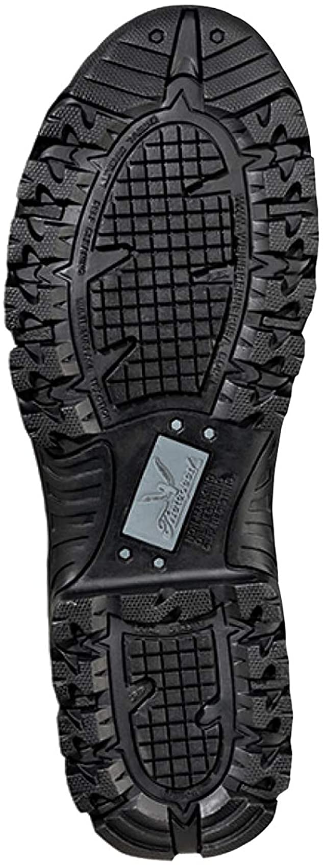 Thorogood Unisex Deuce 8" Waterproof Side-Zip Black Tactical Boots with Composite Safety Toe, Full-Grain Leather, and Slip-Resistant Outsole, BBP Rated, Black - 8.5 M