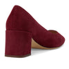 Cole Haan Womens Cassandra Block Heel Pump, Black Cherry Suede, 7.5 Medium