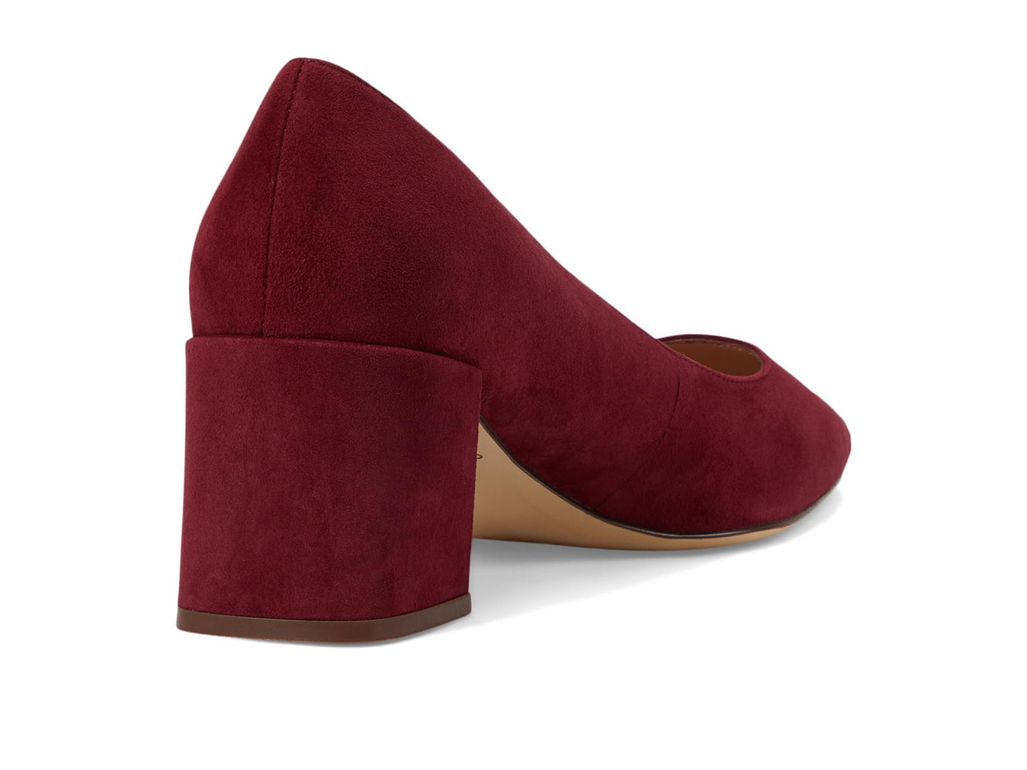 Cole Haan Womens Cassandra Block Heel Pump, Black Cherry Suede, 7.5 Medium